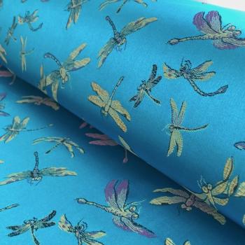 Preview: TURQUOISE BUTTERFLY Satin aus China